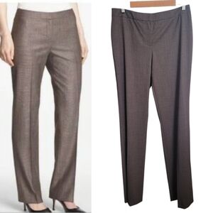 Lafayette 148 Wool Blend Barrow Straight Leg Pants